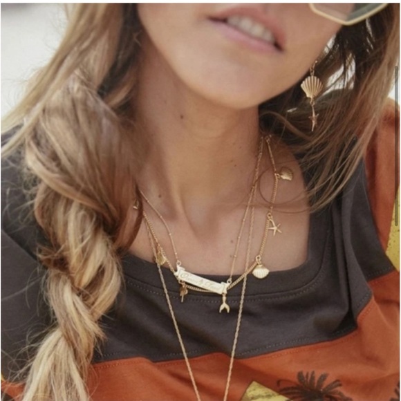 Spell & Gypsy ocean pearl necklace gold - Picture 2 of 2